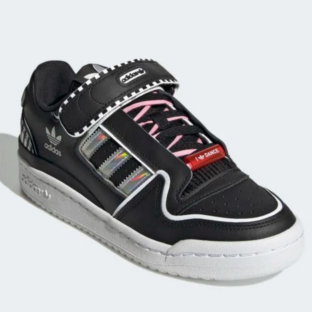 ADIDAS - Black Forum Plus Shoes - Women's Size 8